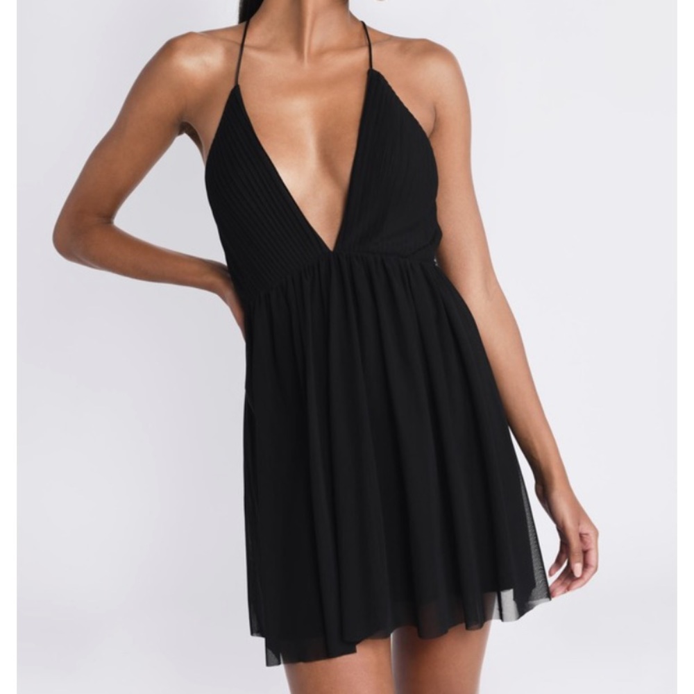 TOBI Deep V Dress NWT